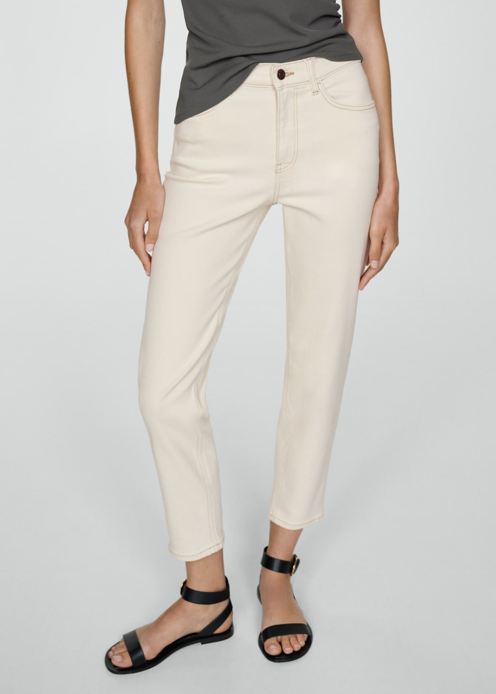Jeans-Newmom-color-off-white