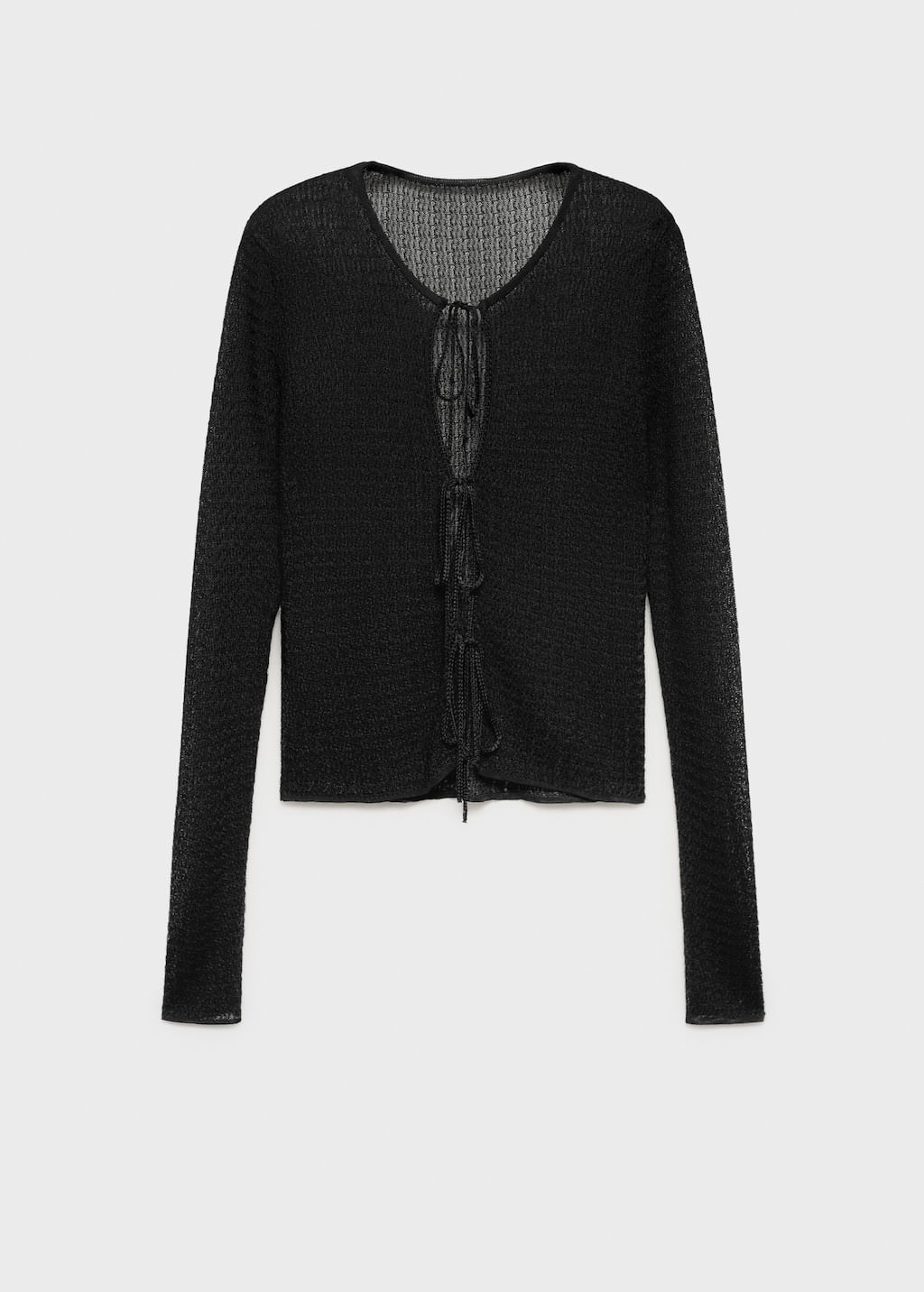 Cardigan-Bow-negro