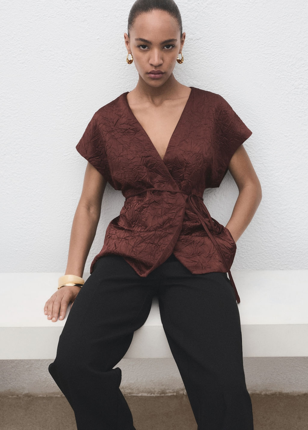 Chaleco-Flor-chocolate