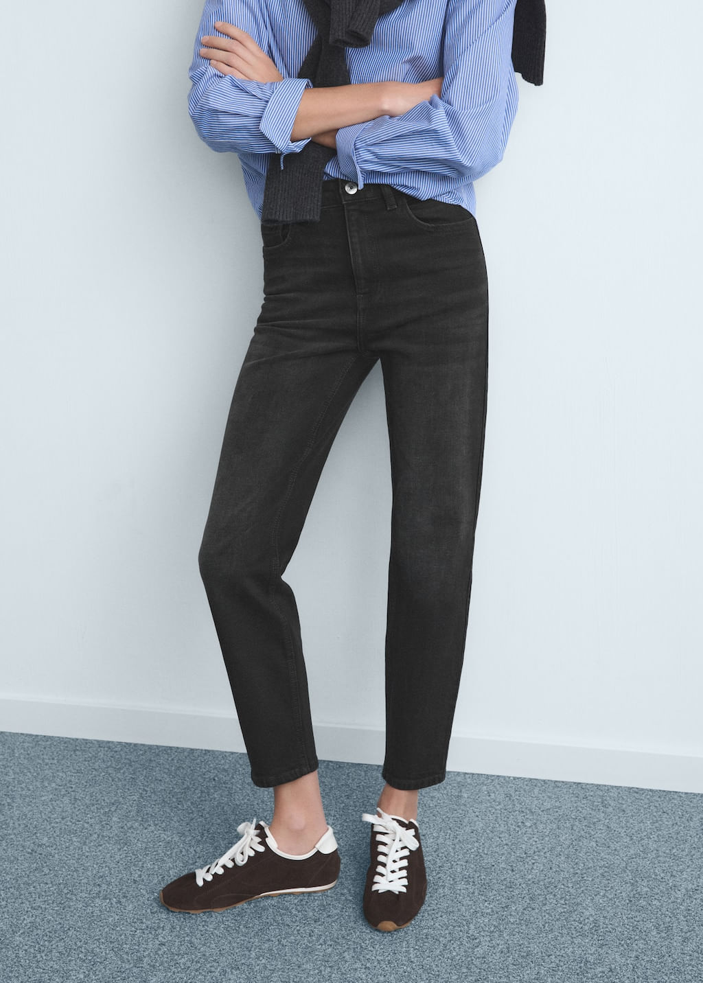 Jeans-Newmom-tejano-negro