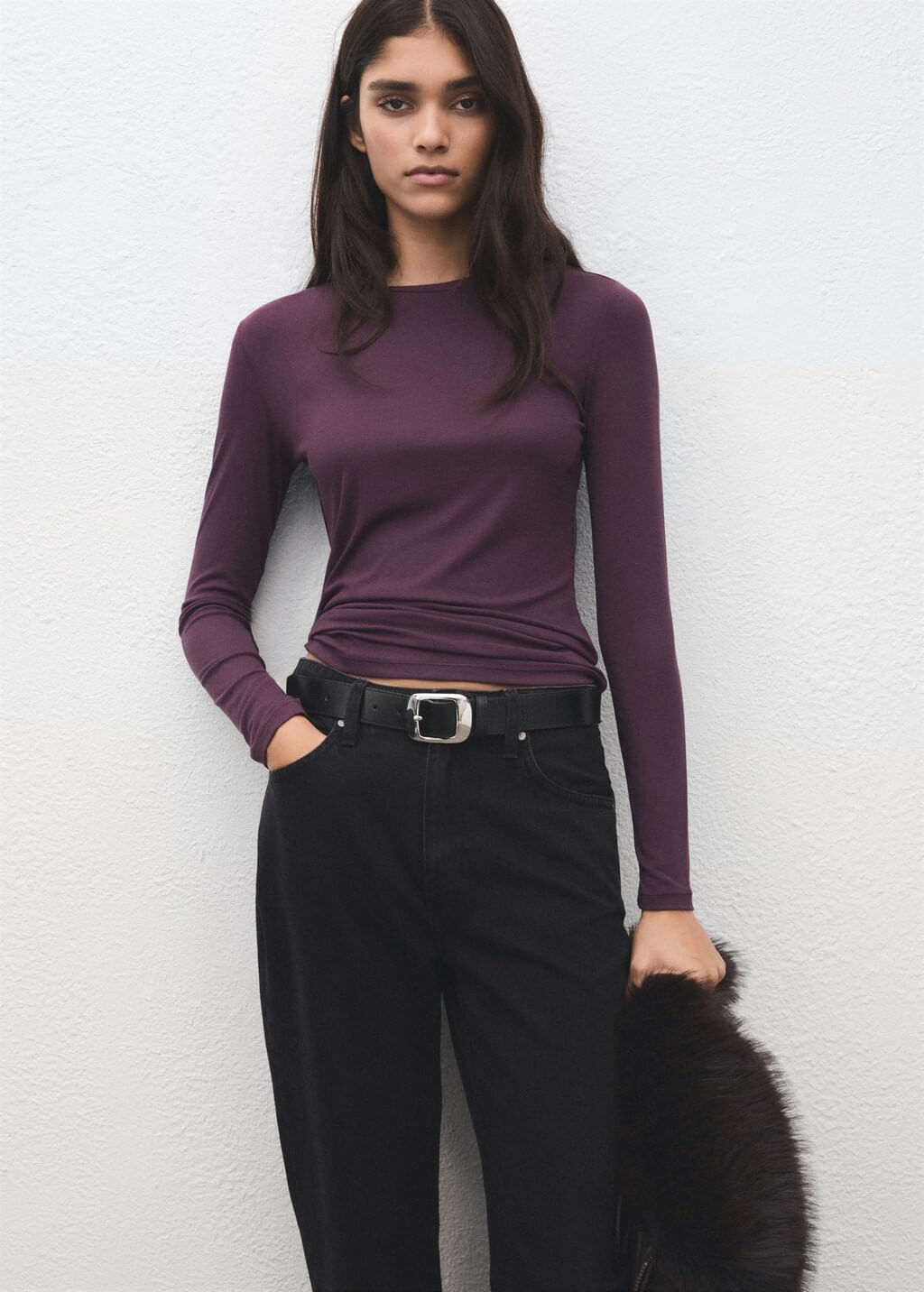 Camiseta-Secondca-burdeos