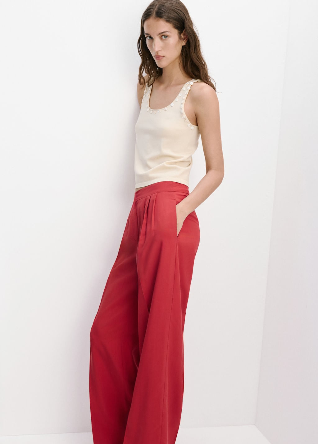 Pantalon-Vera-rojo
