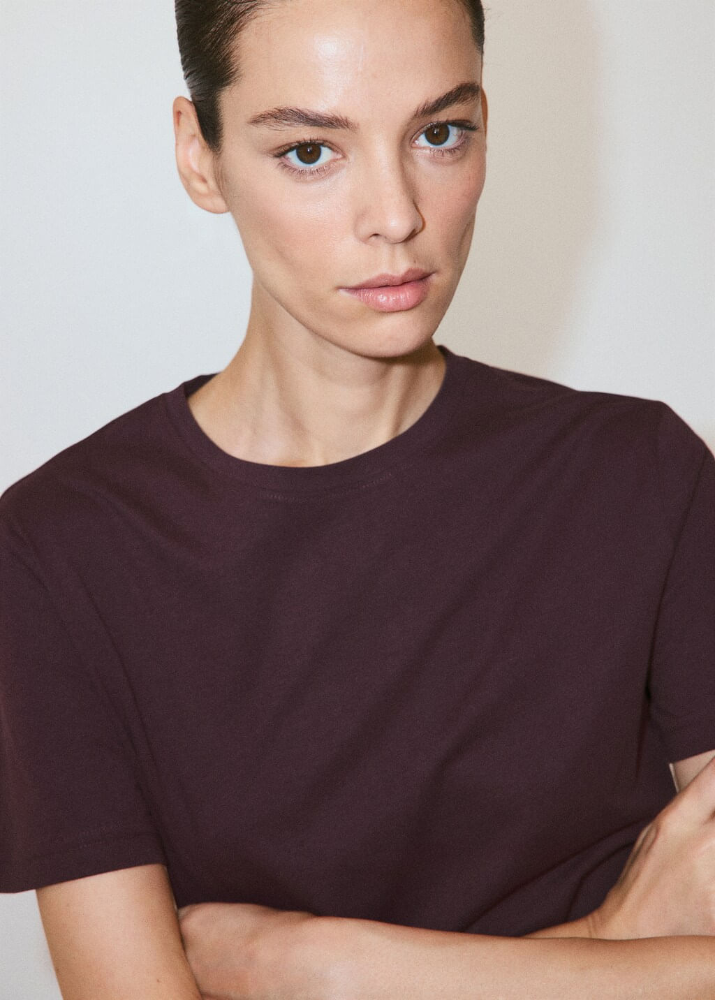 Camiseta-Chals-burdeos