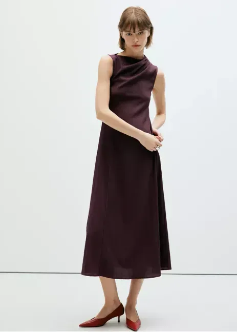 Vestido Pam burdeos