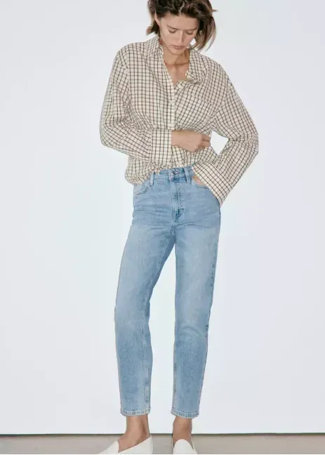 Jeans Newmom tejano medio